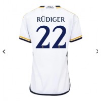Real Madrid Antonio Rudiger #22 Hemmatröja Kvinnor 2023-24 Korta ärmar